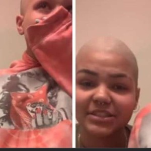 PEOPLE : L’adolescente se rase la tête et les sourcils pour encourager sa petite soeur effondrée atteinte d’un cancer