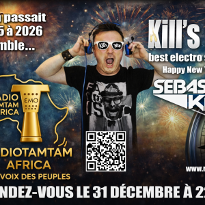 Réveillon 2025–2026 : RADIOTAMTAM AFRICA a proposé un “Kill’s Mix” électro gratuit de 3 heures pour ses auditeurs