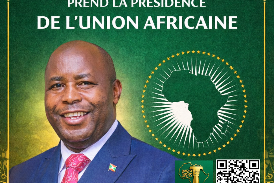 ADDIS-ABEBA : Le président de la République du Burundi, Évariste Ndayishimiye, a été porté à la tête de l’Union africaine