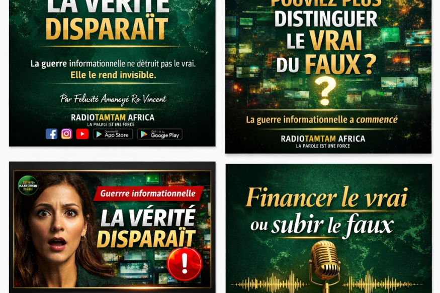 SANS FINANCEMENT LA VÉRITÉ DISPARAÎT